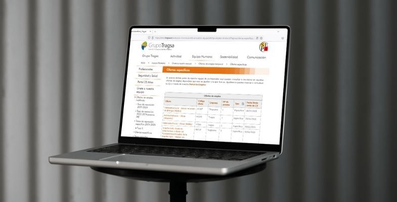 Portal de empleos de Tragsa
